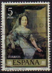 Z vendido ESPAÑA 1973 2150 Sello Pintor Vicente Lopez Portaña Isabel II usado Espana Spain Espagne Spagna Spanje Spanien 